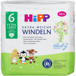 Hipp Babysanft Extra Weiche Windeln Gr. 6 (15+ kg)