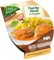 Chef Menü Paprikahendl mit Spätzle