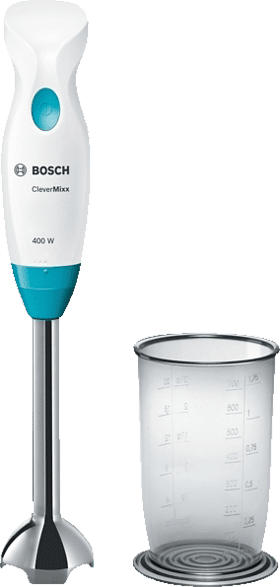 BOSCH MSM2410DW CleverMixx Stabmixer Weiß/Blau (400 Watt)