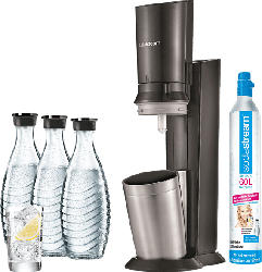 Vorteilspack Wassersprudler Crystal 2.0 Schwarz