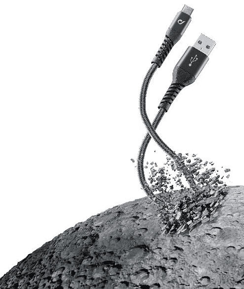 CELLULAR LINE 39344, Datenkabel/Ladekabel, 1 m, Schwarz