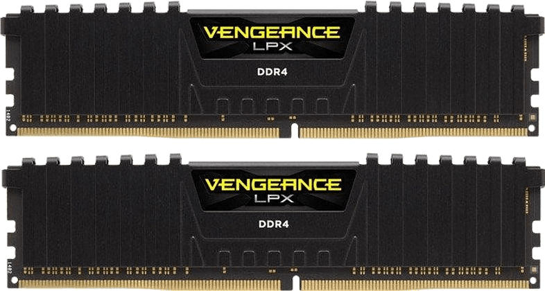 Arbeitsspeicher Vengeance LPX DIMM Kit 16 GB, DDR4-2400, schwarz (CMK16GX4M2A2400C14)