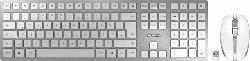 Tastatur + Maus Set DW 9000 Slim, Silver/Weiß