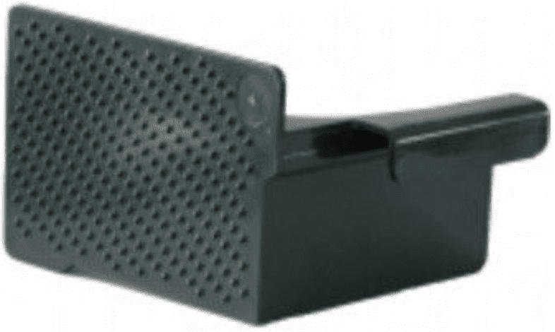 RESTEHALTER T/2 GRIFF ECKIG/DUNKELGRAU