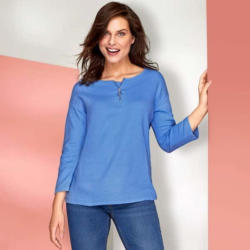 Damen-Sweatshirt mit trendigem Reißverschluss