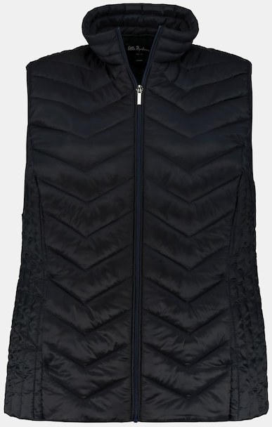 Steppweste, recyceltes Polyester, Stehkragen
