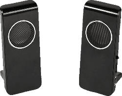 Lautsprechersystem für Notebook und PC, portabel, stereo, schwarz