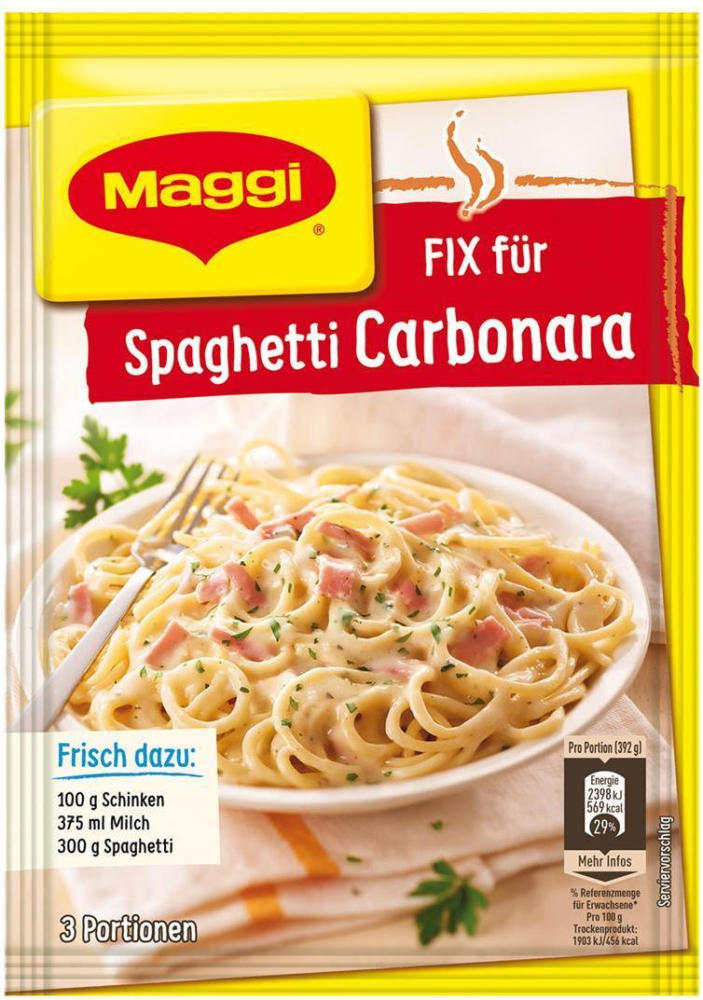 MAGGI Fix für Spaghetti Carbonara nur € 1,49 - BILLA - Angebot - wogibtswas.at