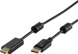 DisplayPort - HDMI-Kabel, schwarz 1,8m