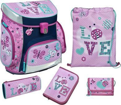 Scooli Schulranzen Set - Ladybug - Campus Fit - 5-teilig