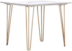 Esstisch in Metall, Stein 100/100/78 cm