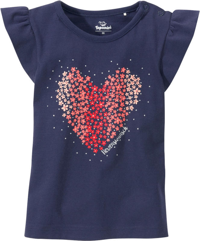 Baby T-Shirt mit Herz-Print (Nur online)