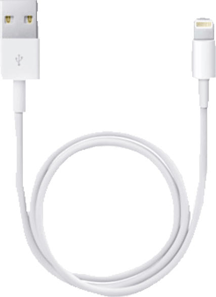 APPLE ME291ZM/A, Lightning Connector auf USB Kabel, Weiß