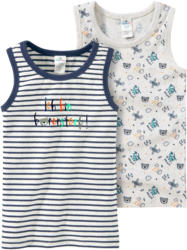 2 Baby Unterhemden mit Bären-Motiven