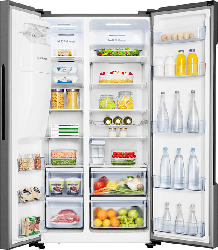 Side by Side RS694N4TC2 mit Eis- und Wasserspender mit Wassertank in Silber