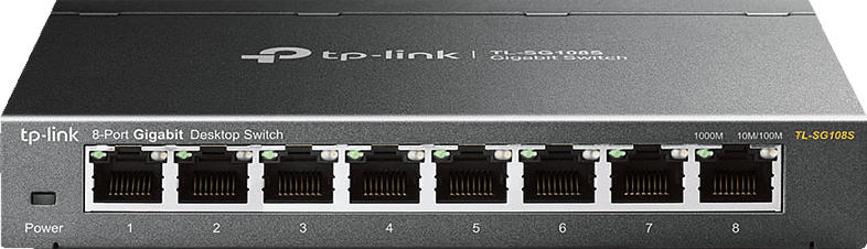 TP-Link Switch TL-SG100 Desktop Gigabit 8x RJ-45 (TL-SG108S)