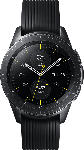 MediaMarkt SAMSUNG  Galaxy Watch 42mm Bluetooth Smartwatch Edelstahl, Silikon, S, L, Schwarz