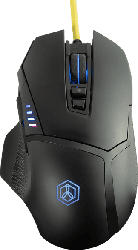 ISY Gaming Maus IGM-3000, schwarz, Regenbogenbeleuchtung, USB