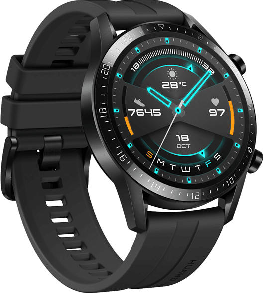 Huawei Smartwatch Watch GT 2 Sport Edition 46mm Schwarz mit Silikonarmband