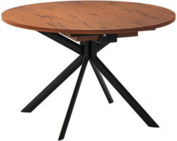 Esstisch in Metall, Holzwerkstoff 120(165)/120/75 cm