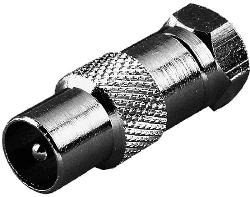 F-Kurzadapter F-Stecker auf Koax Stecker