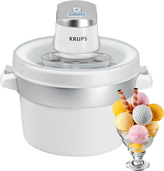Eismaschine Venise Chrom/Weiß