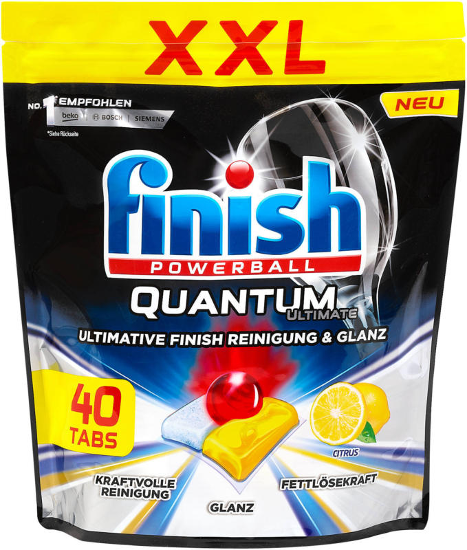 finish Powerball Quantum Geschirrspüler Tabs Citrus XXL Pack