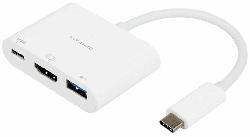 USB Type-C- HDMI Adapter 3in1, weiß