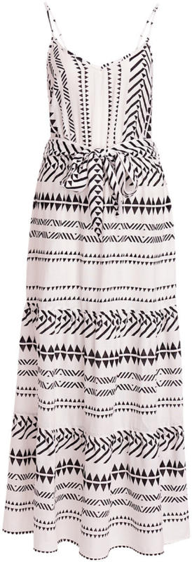 Damen Maxikleid mit Allover-Muster