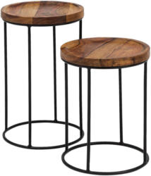 Beistelltischset in Holz