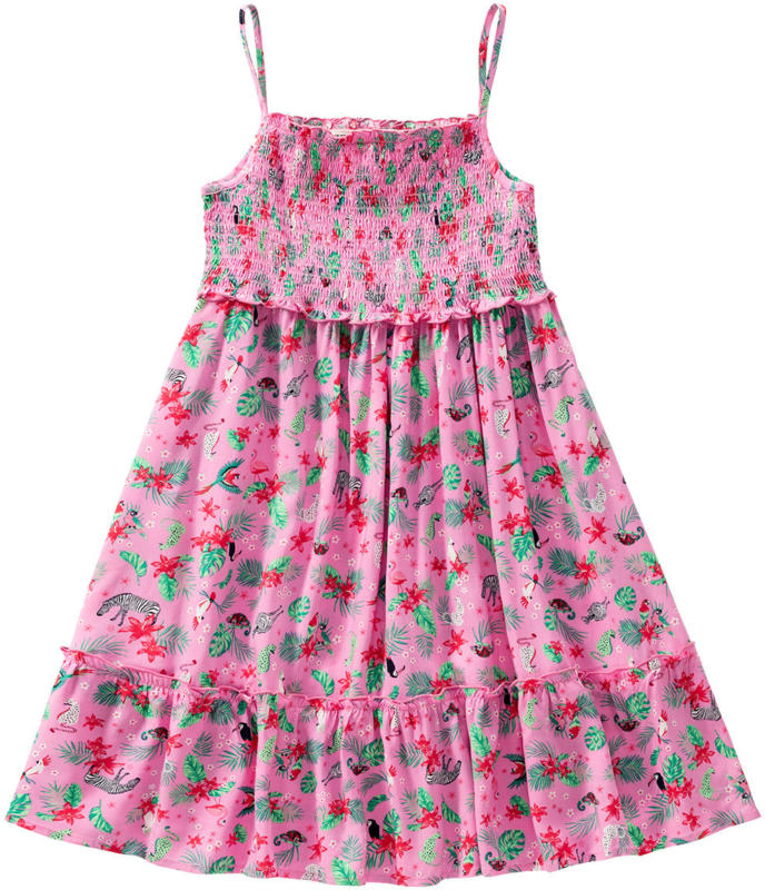 Mädchen Kleid mit Tropical-Print (Nur online)