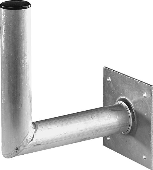 Wandhalter Aluminium 50 mm Durchmesser, Wandabstand ca. 45 cm