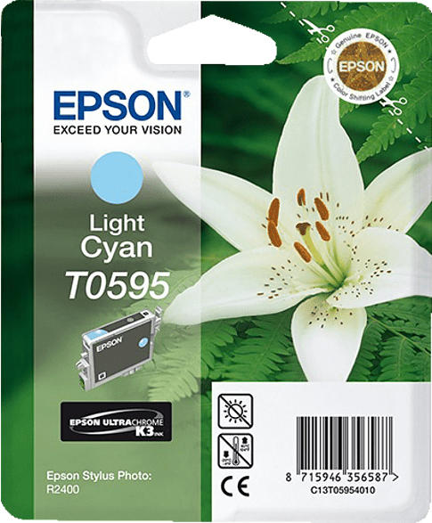 Tintenpatrone Light Cyan C13T05954010 für Stylus Photo R 2400