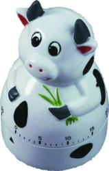Küchen-Timer Kuh, weiß/schwarz (28096)