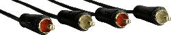 Audio-Kabel, 2 Cinch-Stecker - 2 Cinch-Stecker 3 Meter