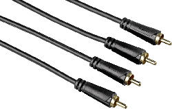 Audio-Kabel, 2 Cinch-Stecker 3 Meter