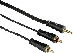 Audio-Kabel, 3,5-mm-Klinken-Stecker- 2 Cinch-Stecker 0.75 Meter