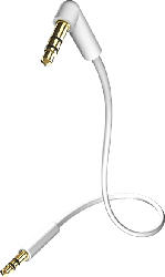 Star MP3 Audiokabel 3.5 mm Klinke - 3.5 mm Klinke 90°, 1.5 m, weiß