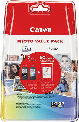 Druckerpatronen PG-540XL/CL-540XL Photo Value Pack, schwarz/farbig (5222B013)
