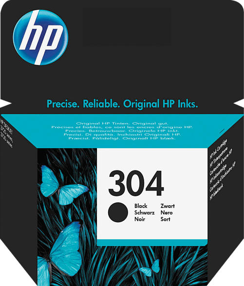 HP Tintenpatrone Nr. 304, schwarz (N9K06AE)