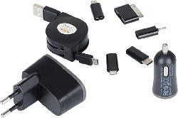 Ladegerät Set Complete für Reisen und Zuhause (LADE-SETCOM)
