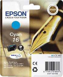 Tintenpatrone 16, cyan (C13T16224012)