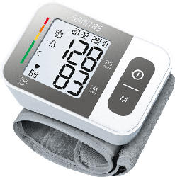 Sanitas 650.45 SBC 15 Blutdruckmessgerät (Batteriebetrieb, Messung am Handgelenk, Manschettenumfang: 14-19.5 cm)