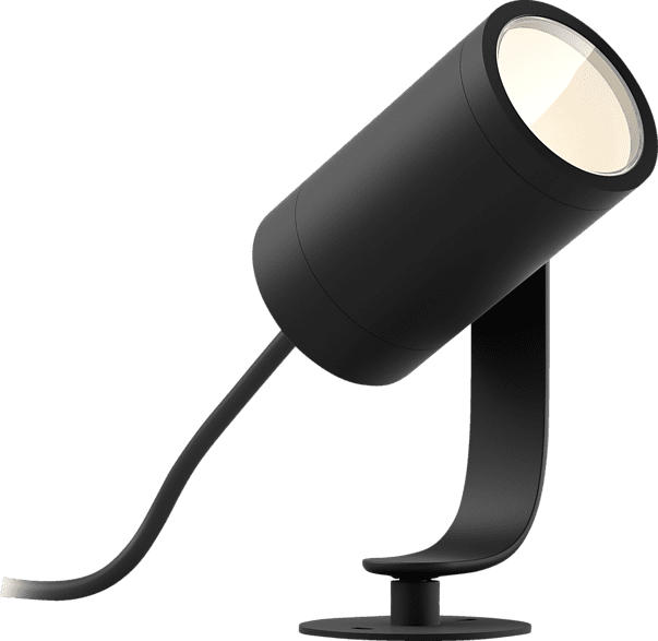 PHILIPS HUE LILY mehrfarbig, 1er Basis Set Aussenleuchte, Schwarz