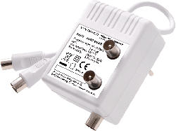 TV-Zweigeräteverstärker, DVB-C/DVB-T, 2x 15dB