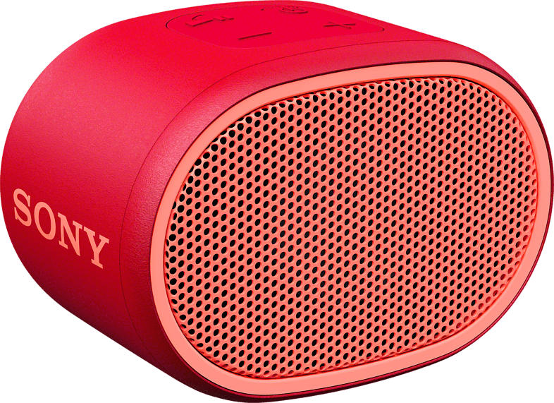 Bluetooth Lautsprecher SRS-XB01, tragbar, kabellos, spritzwassergeschützt, rot