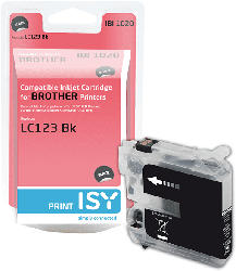 ISY Tintenpatrone IBI-1020 Brother LC-123, schwarz