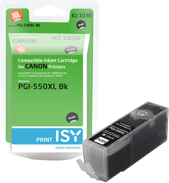 ISY Tintenpatrone ICI-1030 Canon PGI-550XL, schwarz
