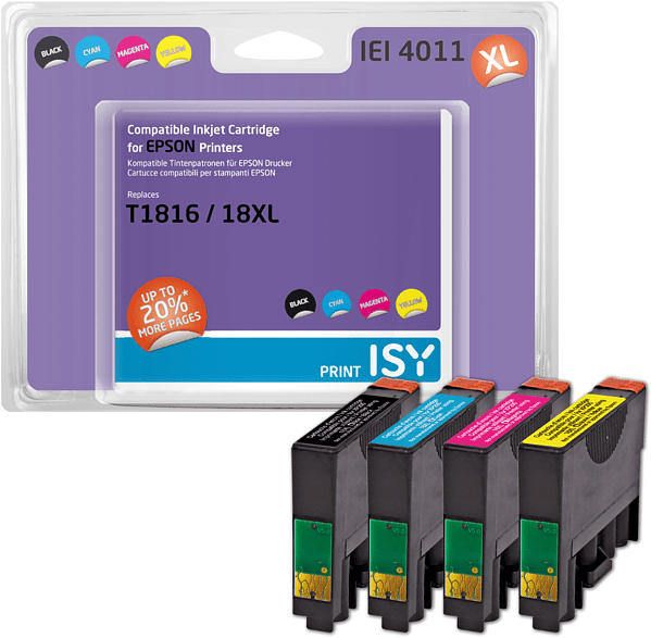 ISY Tinte IEI-4011 Epson 18XL Multipack; Tintenpatrone