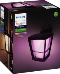 Hue White & Color Amb. Econic LED Wandleuchte Laternenform hängend